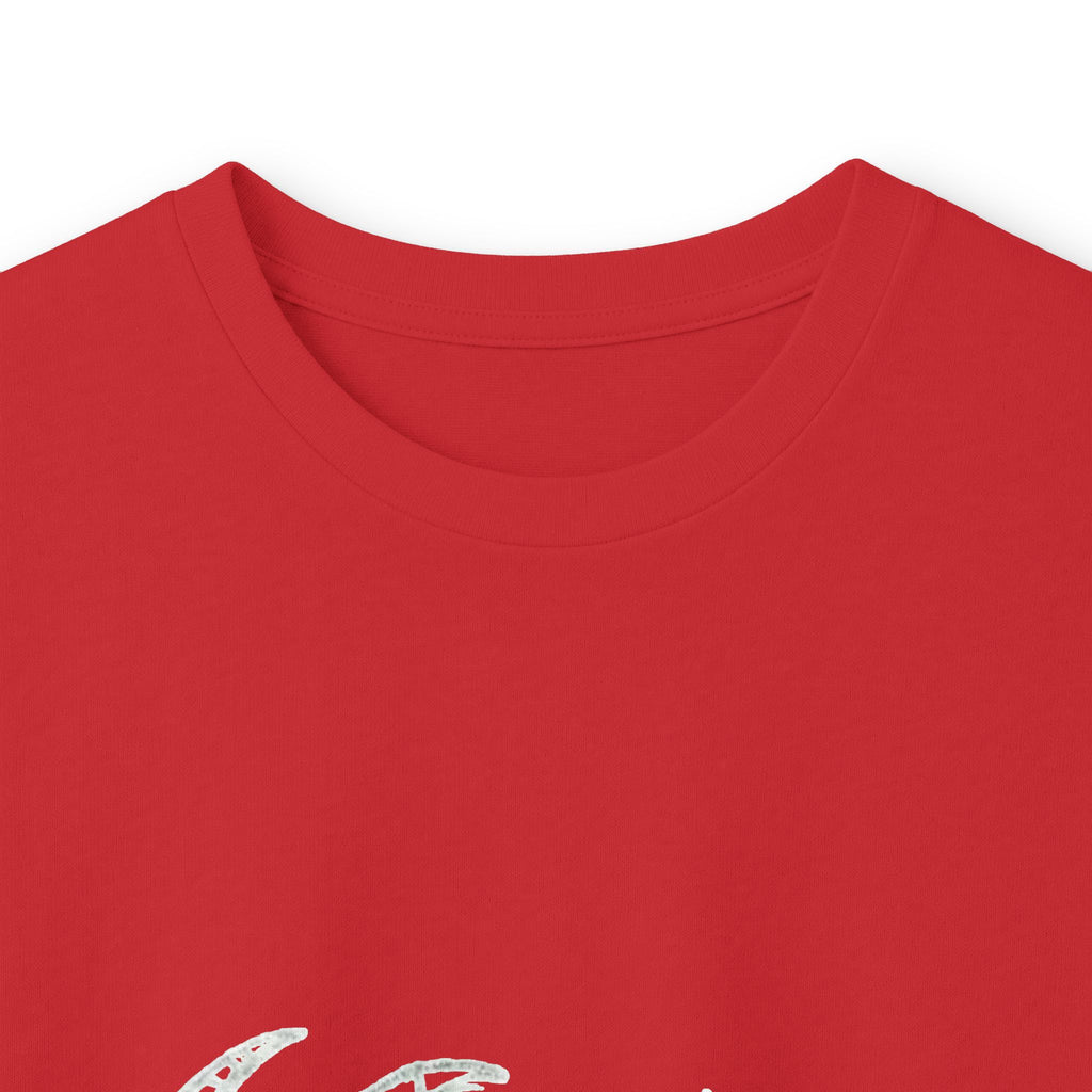 For All the Goats Graphic Long Sleeve Tee — Red-Eyed Goat Design